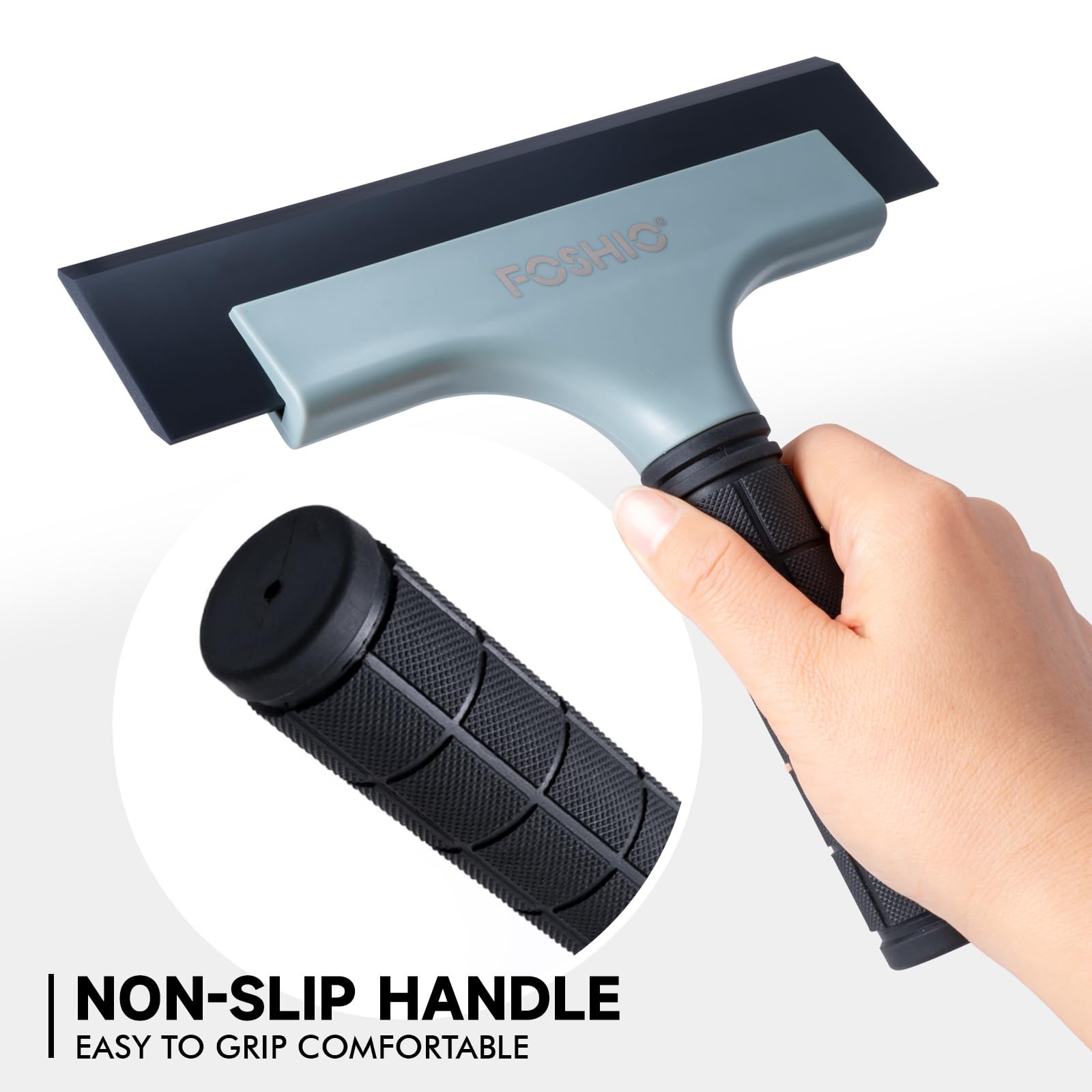 All-Purpose Car Window Squeegee, 2 Pack 8 inch Double Edge Squeegee Blades wi…