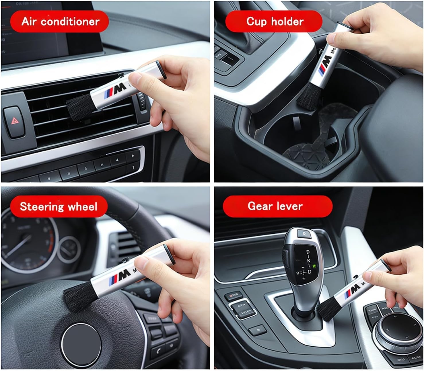 BMW Interior Detailing Brush Car Cleaning Tool 2-Mode Length