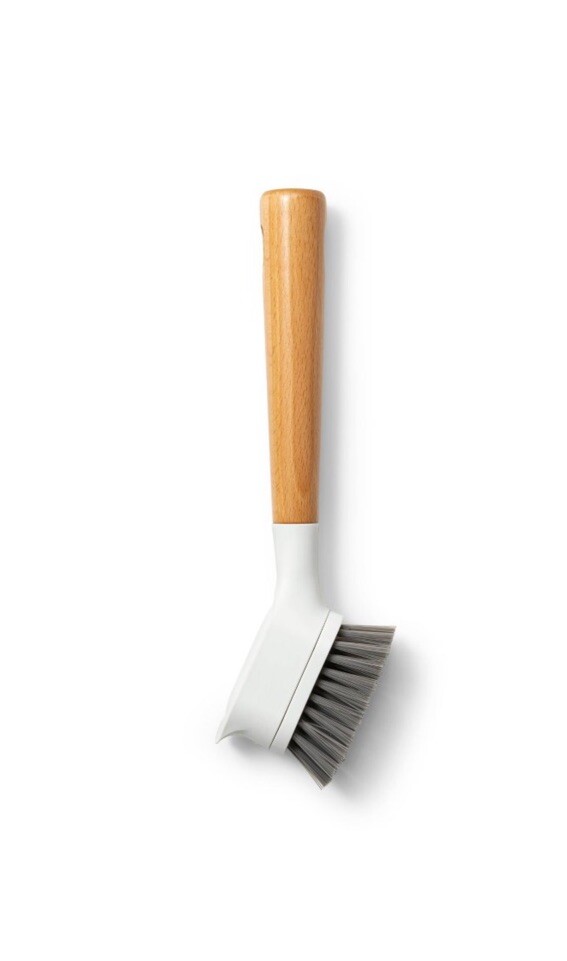 Full Circle Kitchen Dish Brush with Bamboo Handle Single Brush
