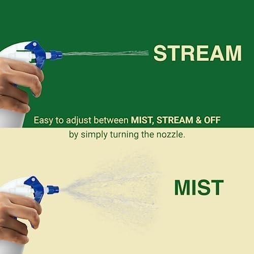 Heavy Duty 32oz Plastic Spray Bottles for Cleaning – Large Empty Industrial B…