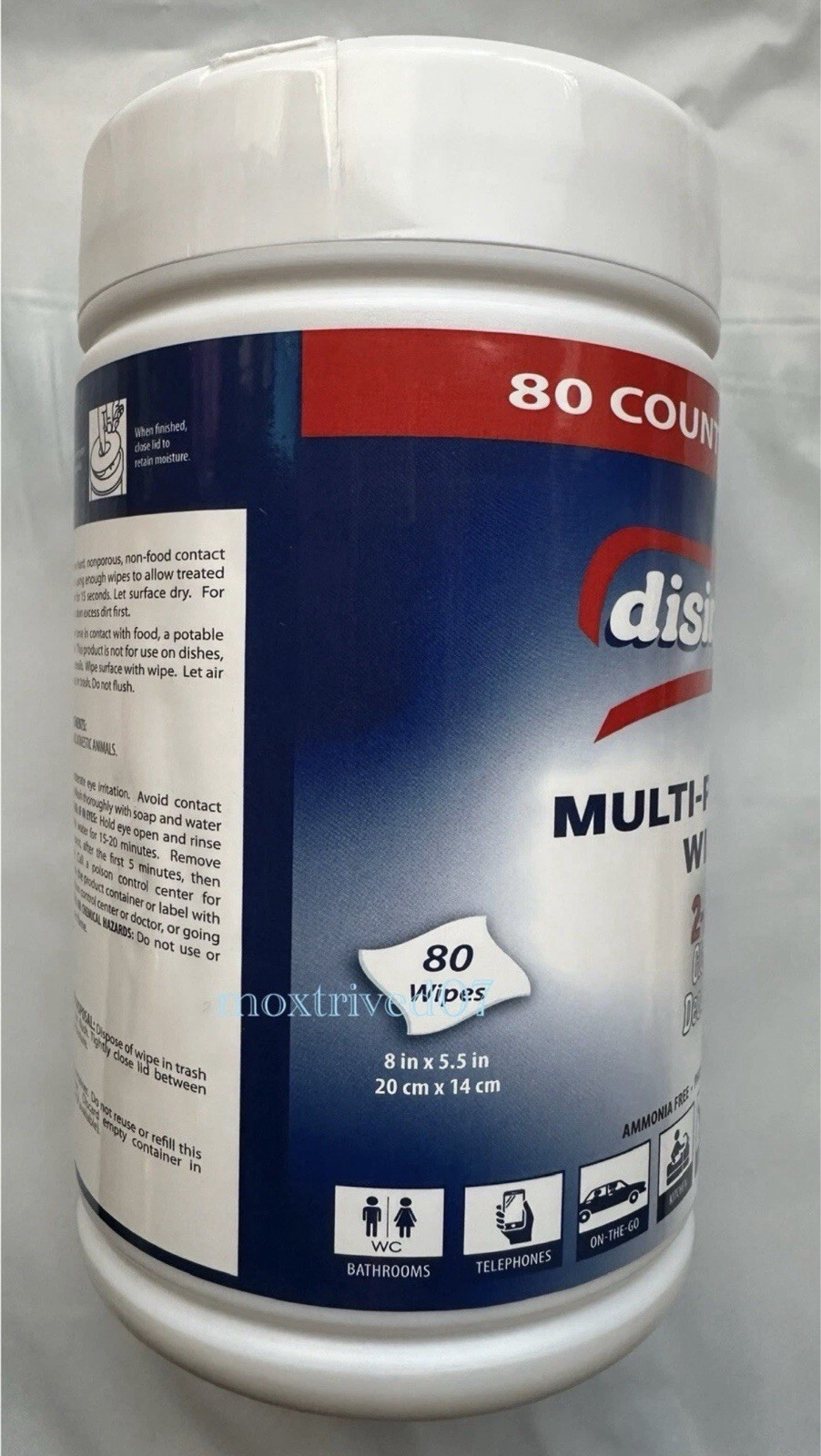 6 Multi Purpose Surface Cleaning Wipes Clean & Deodorize Bleach Free 480 Wipes