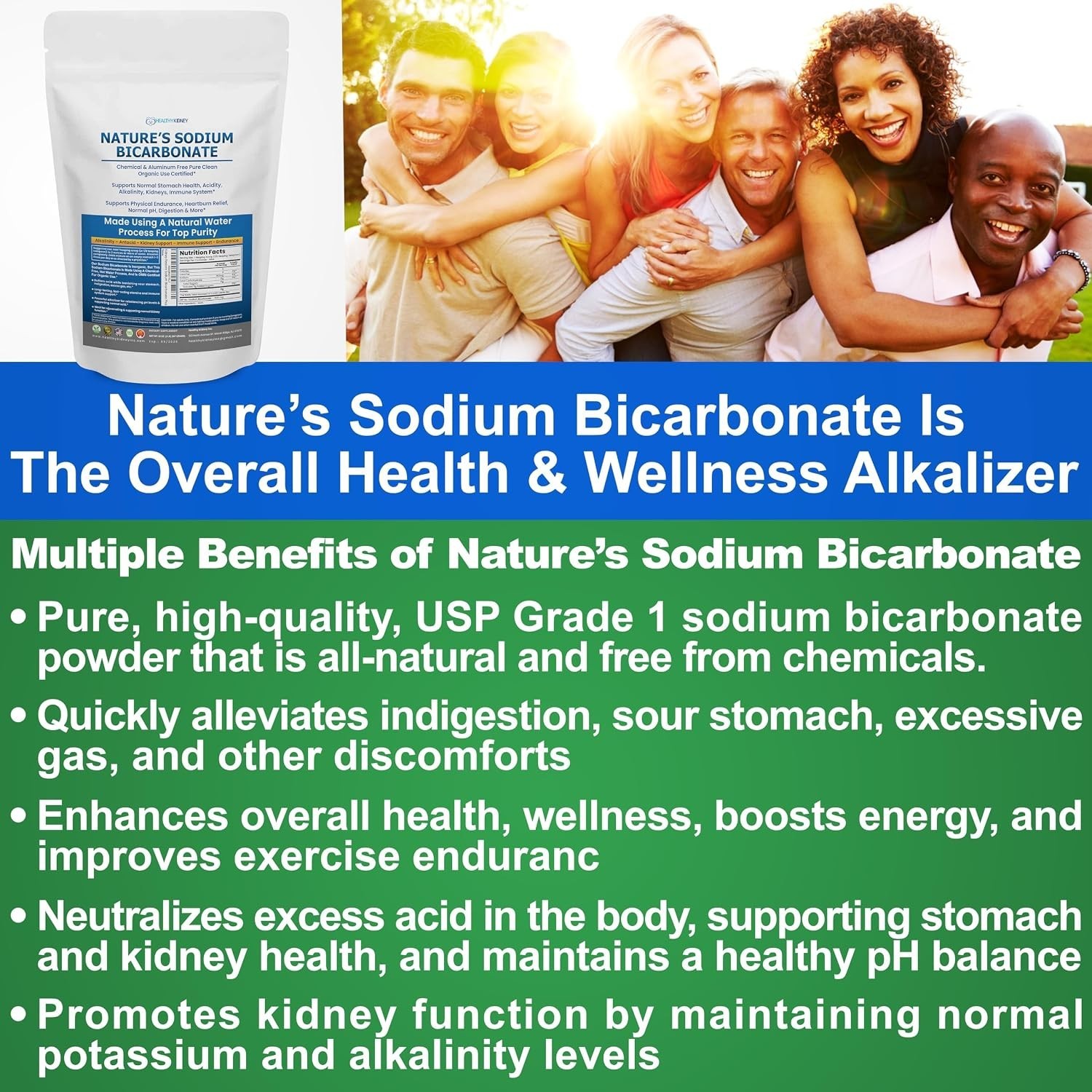 Pure Nature’s Sodium Bicarbonate for Health & Wellness