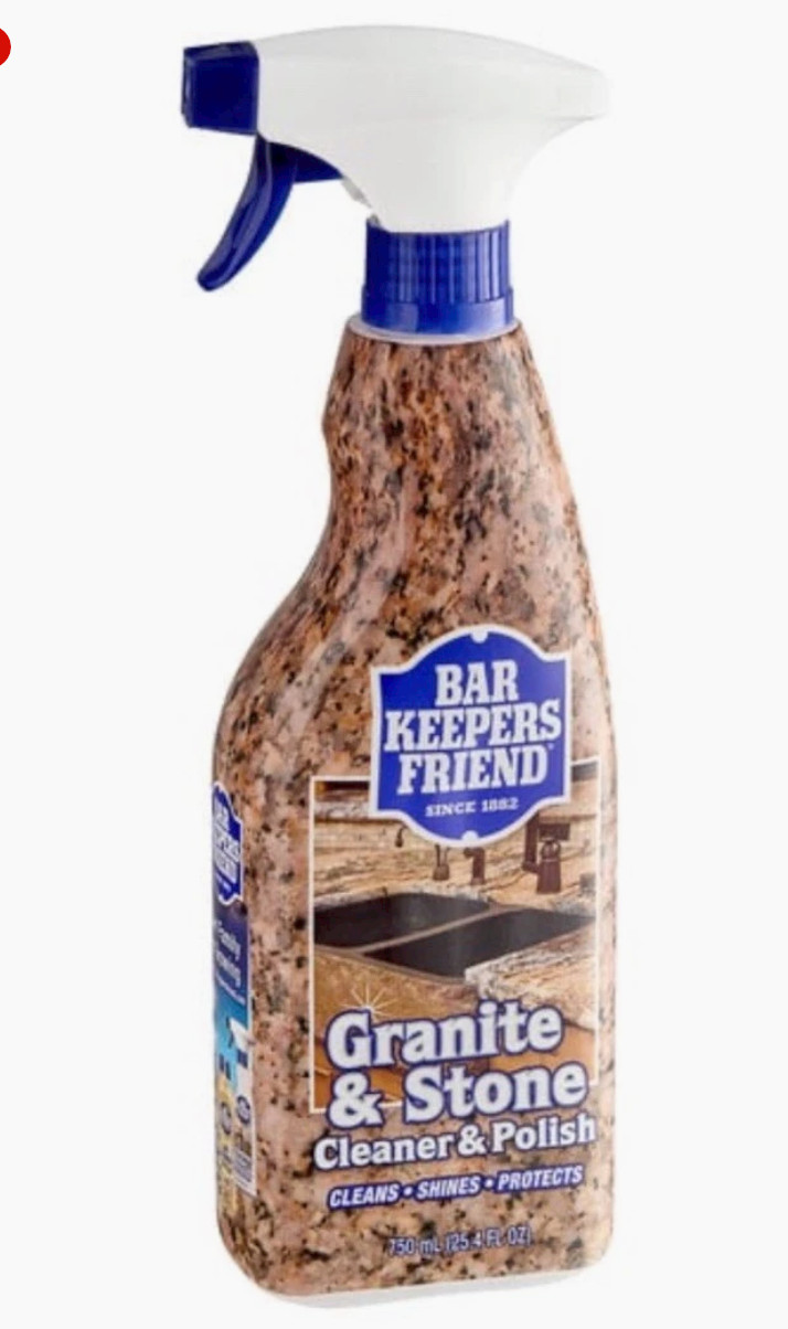 BAR KEEPERS FRIEND GRANITE & STONE CLEANER & POLISH 25.4 FL.OZ. ***4 Bottles***
