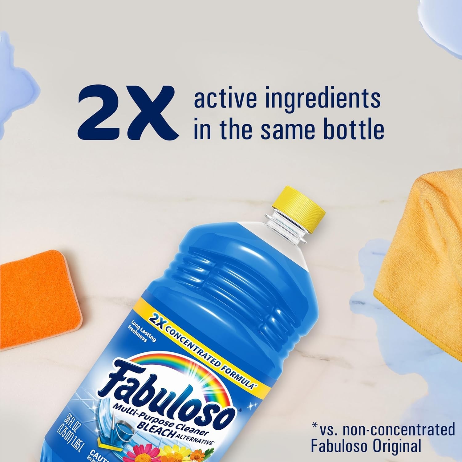 Multi-Purpose Cleaner and Floor Cleaner, 2X Concentrated Formula, Long-Lastin…
