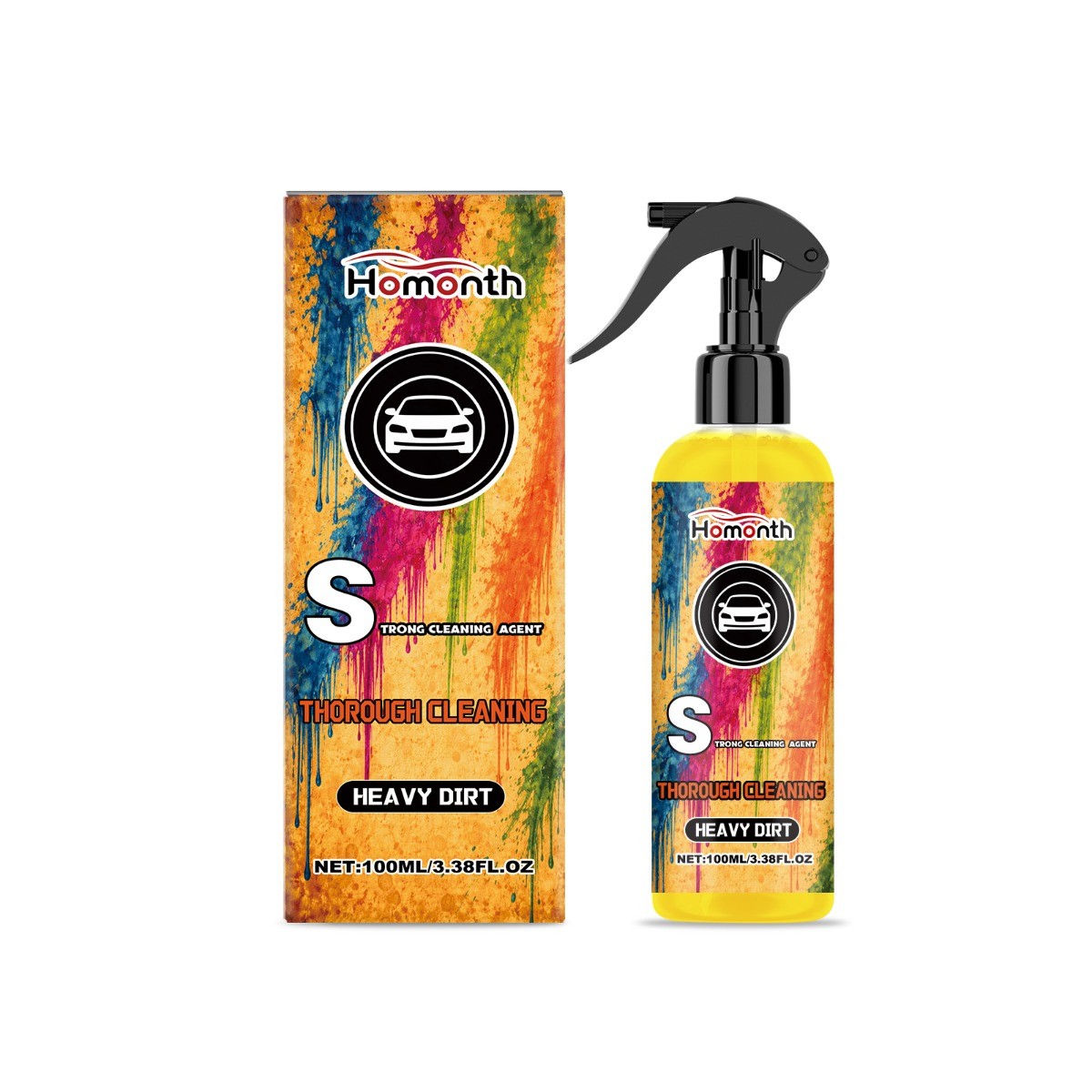 Heavy Duty Car Cleaner Degreaser for Grease Stains Multi-Surface Safe Formula