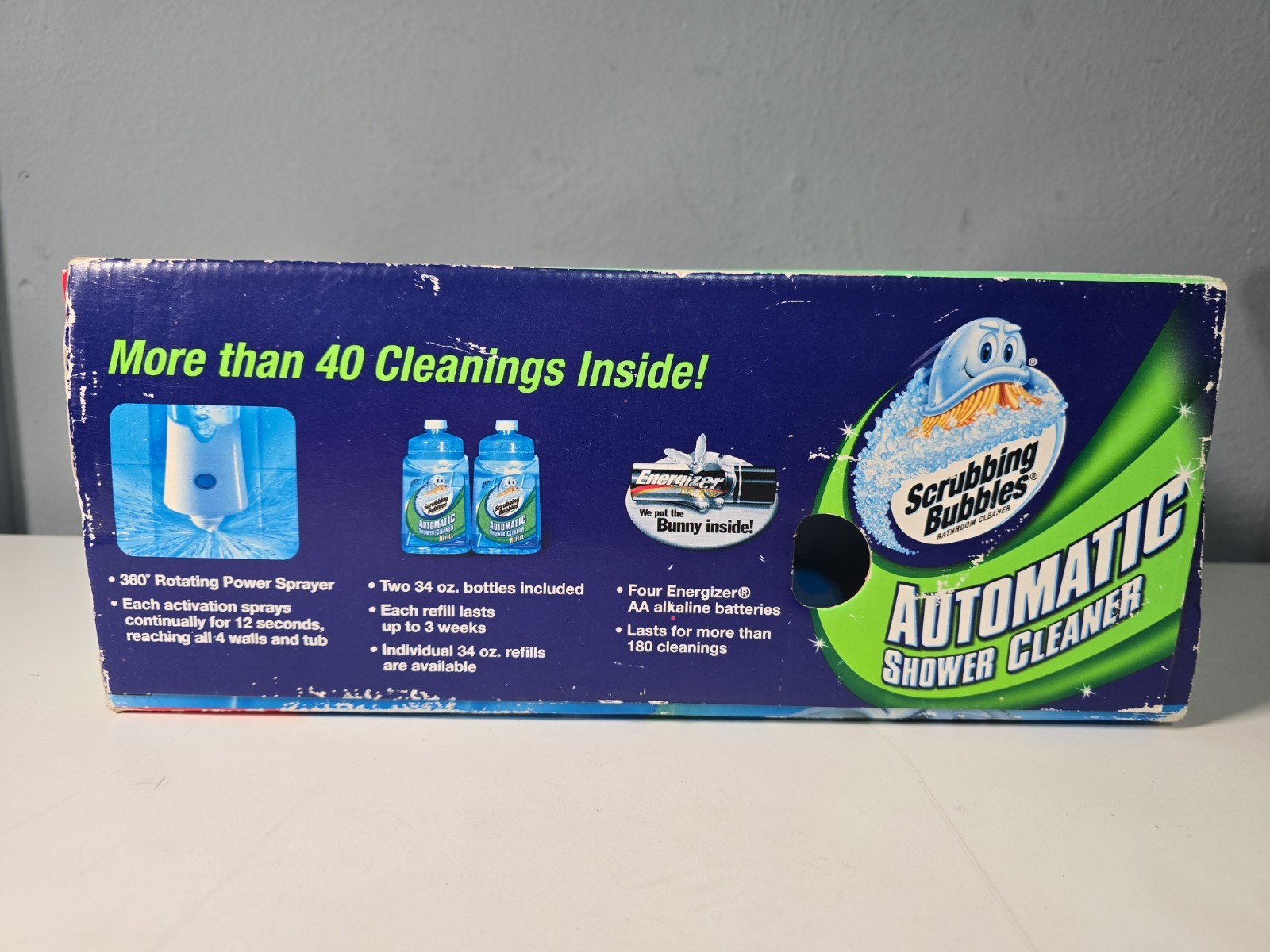 Scrubbing Bubbles Automatic Shower Cleaner Kit 2 x 34 oz Refill Bottles NIB