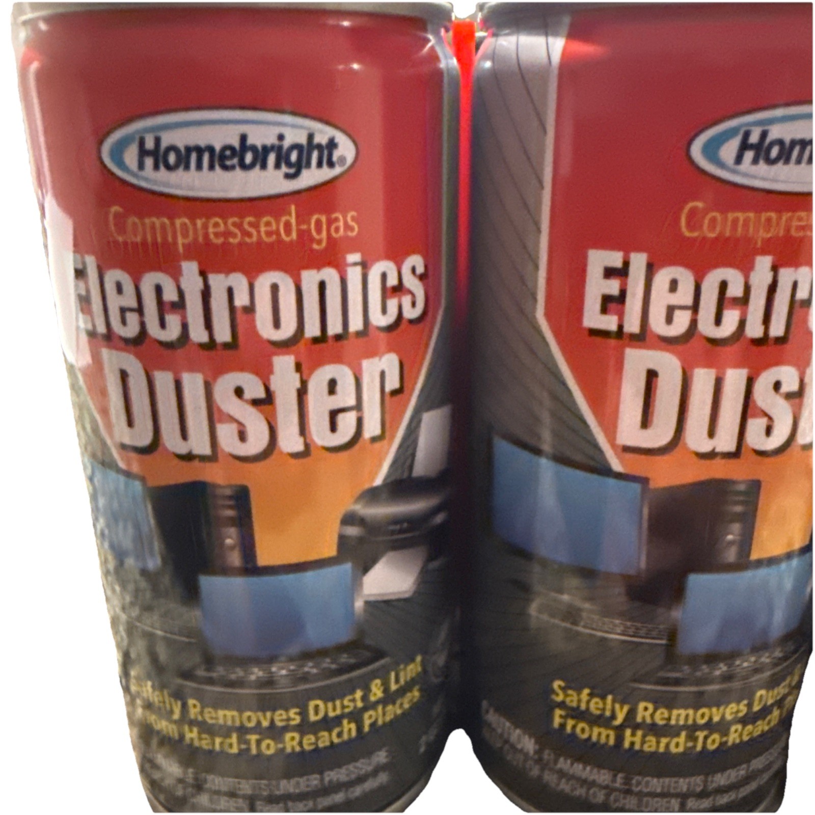 6 Air Duster Cans Spray Electronics 2 oz Computer Keyboard Particle Remover Comp