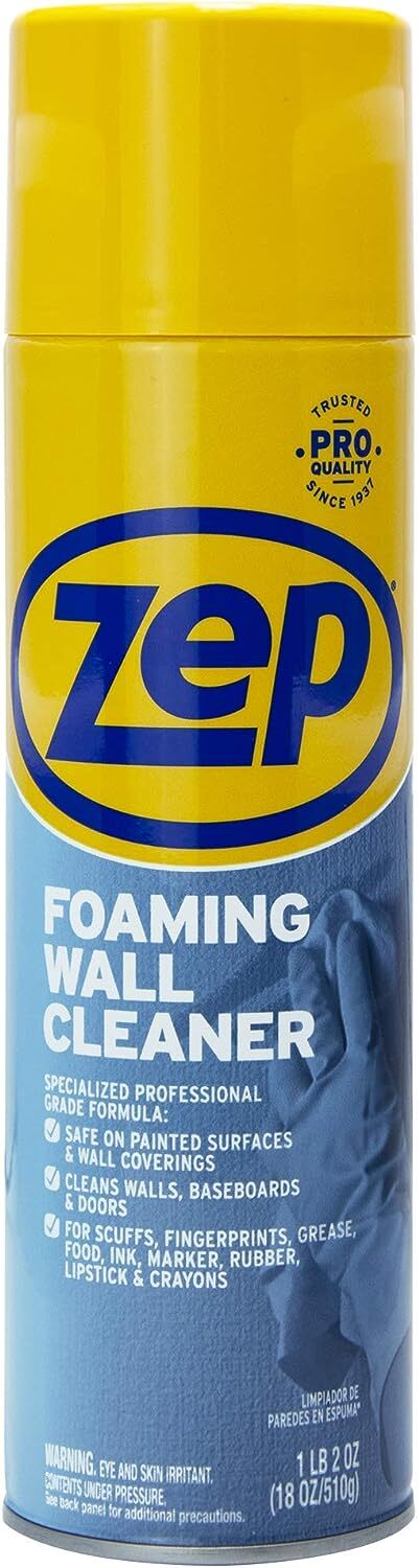 Zufwc18 Foaming Wall Cleaner, 18 Oz, Clear