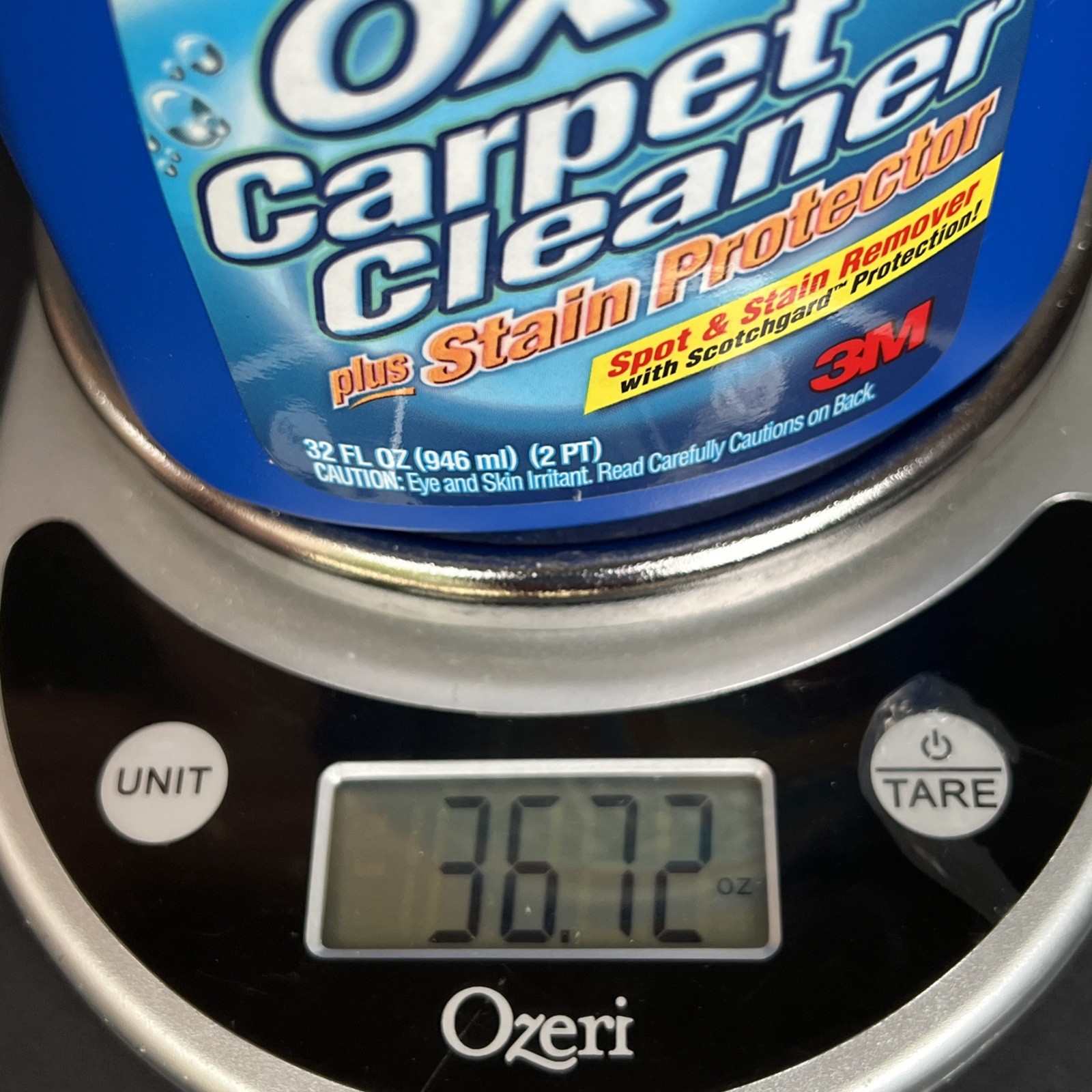 Scotchgard 3M Oxy Carpet Plus Spot & Stain Remover Protector ORIGINAL 32 Oz. HTF