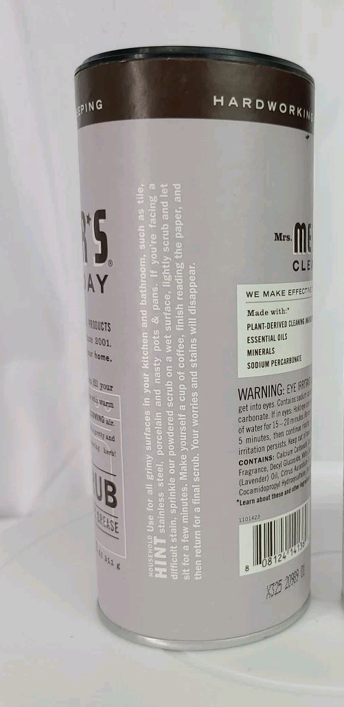 Mrs. Meyer’s Surface Scrub, Lavender, 11oz – Non Scratching | Removes Grease