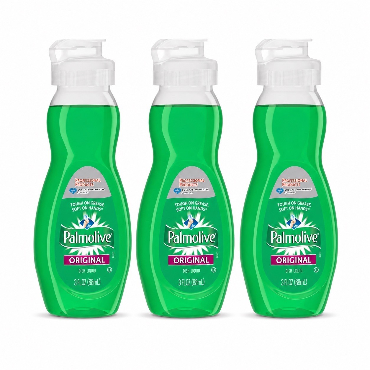 Palmolive Original Dish Soap Liquid 3 fl oz (88mL) – 3 Pack