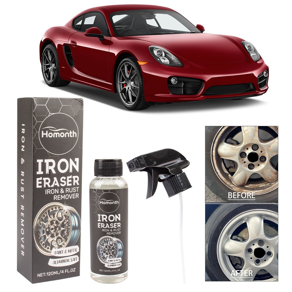 Iron Eraser Rust Remover Spray, Car Wheel Paint Brake Dust Fast Cleaner 120ml OD