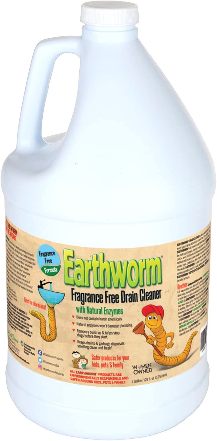 Fragrance Free Drain Cleaner – Drain Opener – Natural Enzymes, Environmentall…