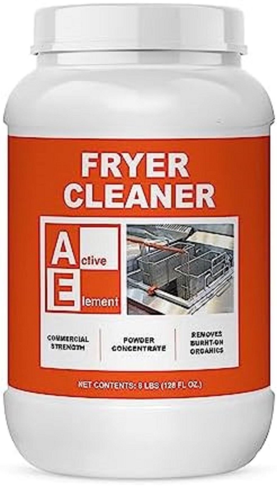 Fryer Cleaner – 8-Lbs – Fryer Boil Out – Contains 21 Cleanings – Concentrated Po