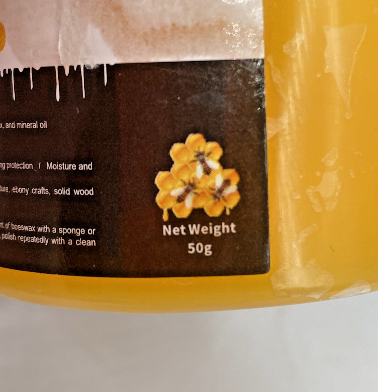 100% Natural Beeswax Polish 50g – Wood, Leather & Furniture Conditioner