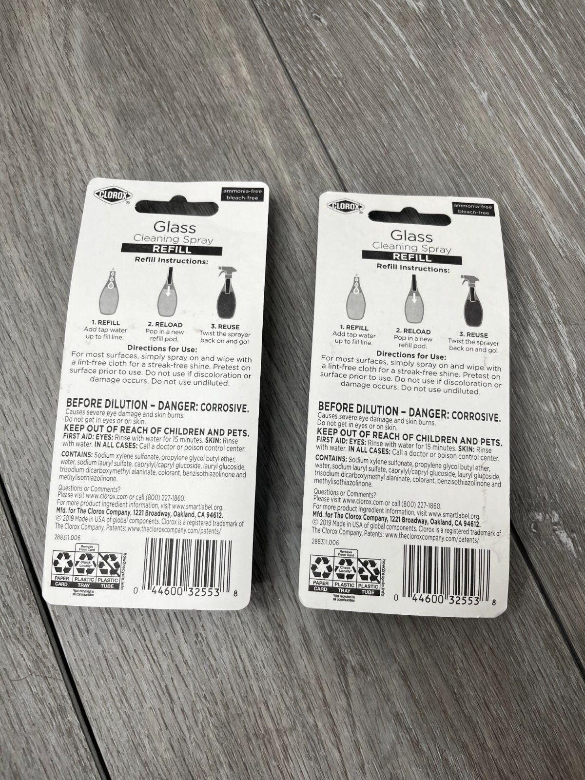 4ct Clorox Glass Cleaner Refill Cartridges for Glass Cleaner Spray Bottle