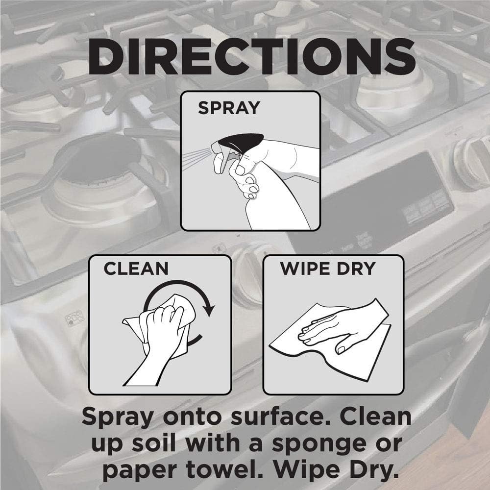 Powerful Degreaser for Gas Ranges – Streak-Free Spray, 12 oz, Natural Formula