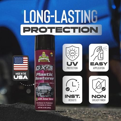 GX-3 Plastic Restorer – Black Plastic Restorer for Cars & Automotive 8oz-2PK
