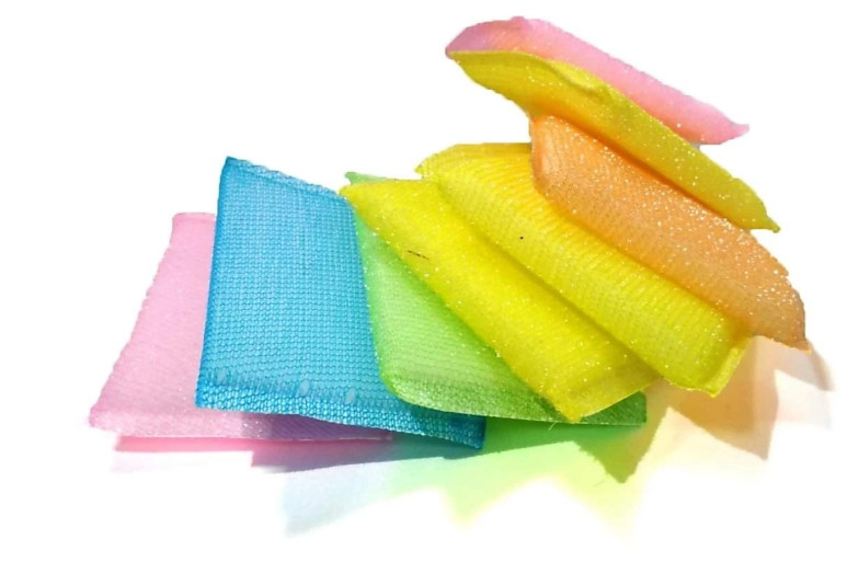 Sponge Scratch Proof Scourer Kitchen Scrubber for Dish Utensils Tiles Cleaning8