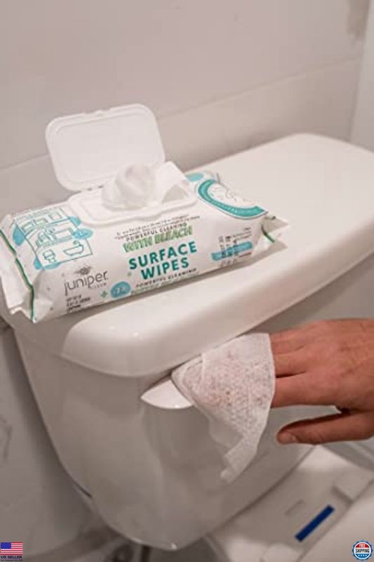 24 Pack Bleach Cleaning Wipes, All-Purpose for Home & Office, Fresh Scent