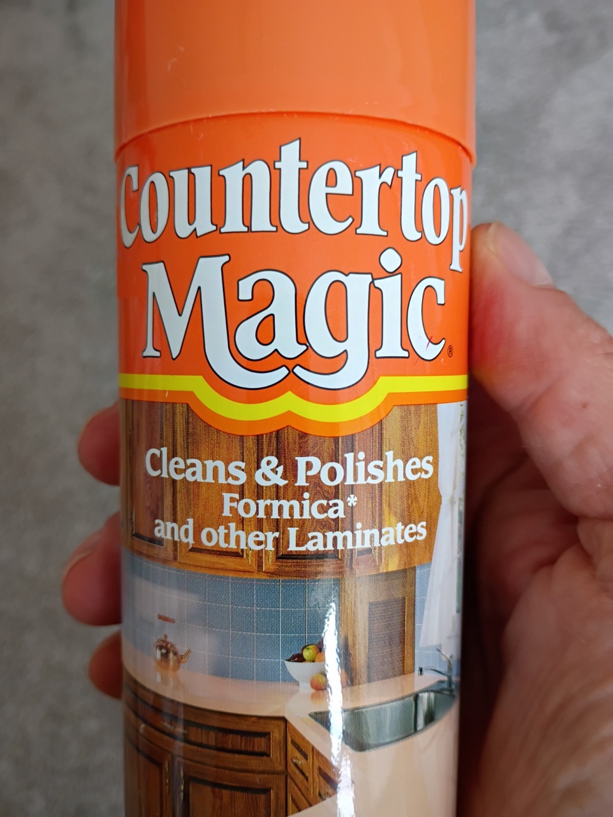Vintage New COUNTERTOP MAGIC 13 Oz Original Aerosol Spray Formica Laminate Full
