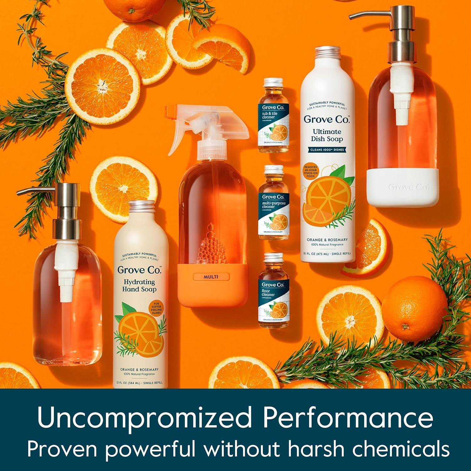 Multi-Purpose Cleaner, Refill Concentrate (2 X 1 Oz) + Glass Spray Bottle (16 Oz