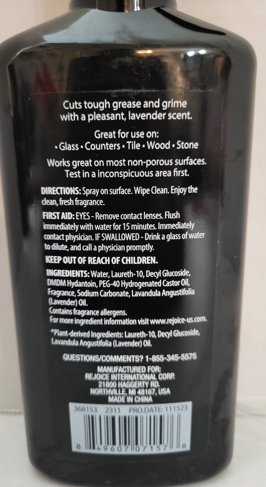 Rejoice ALL Purpose Cleaner Lavender & Sage 16 oz 2 pack New