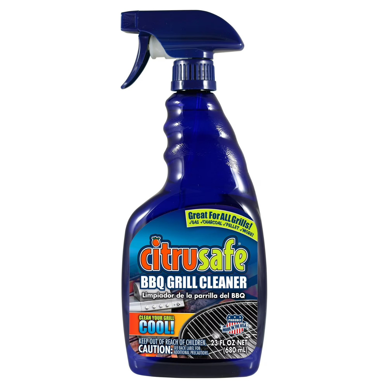 CitruSafe BBQ Grill Cleaner 3 Pack 23oz Grate Degreaser Spray, 3 Pack