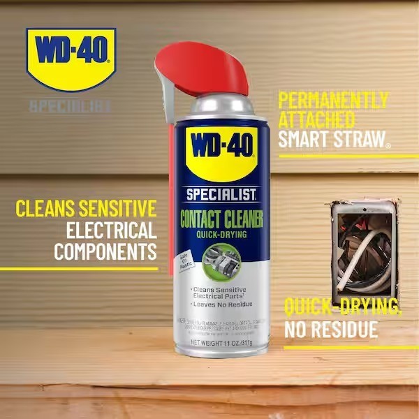 WD-40 Specialist Contact Cleaner 11oz Fast Dry No Residue Electronics Spray