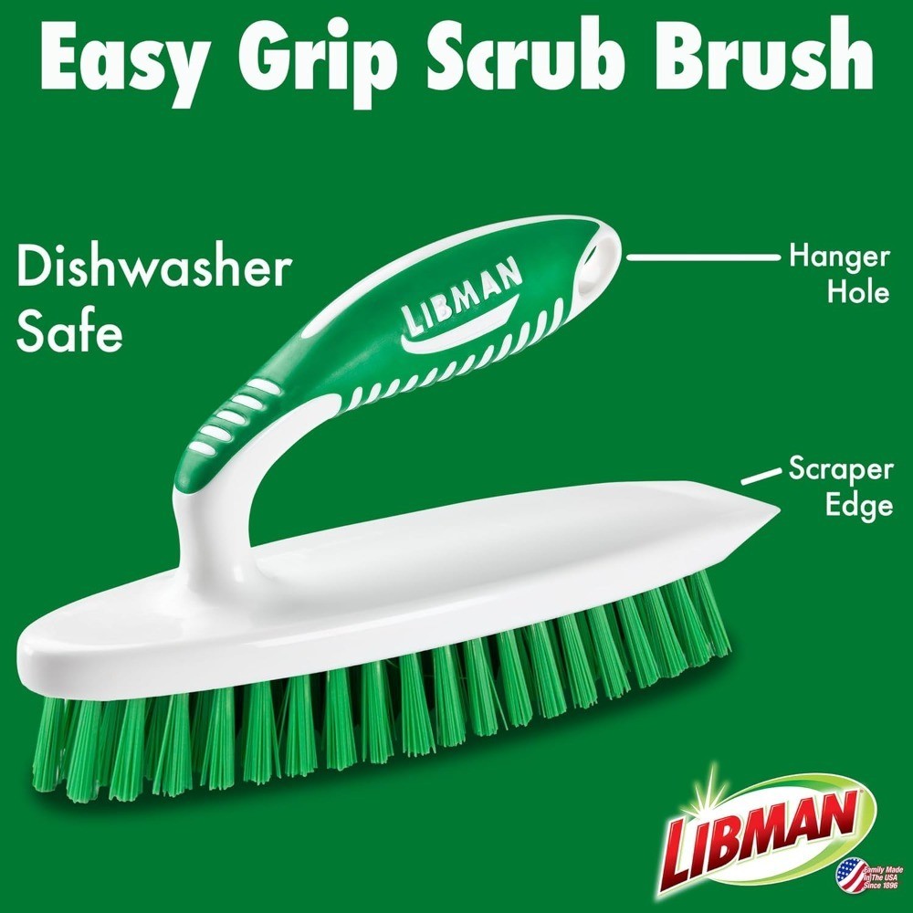 Heavy Duty Scrub Brush Kit Cleaning Brushes for Household Tub Scrubber Easy Grip