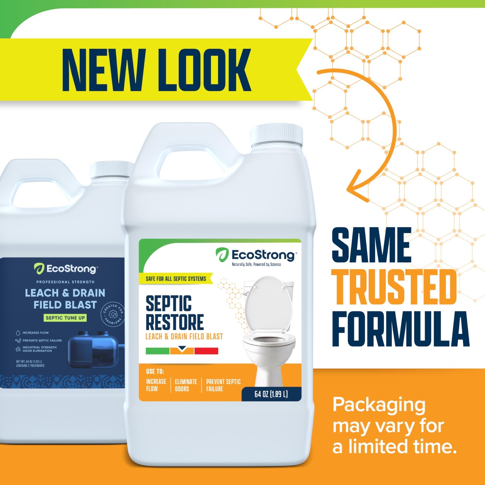 Septic Tank Treatment Bio-Enzyme Cleaner | Breaks Down Clogs & Odors | 64 OZ