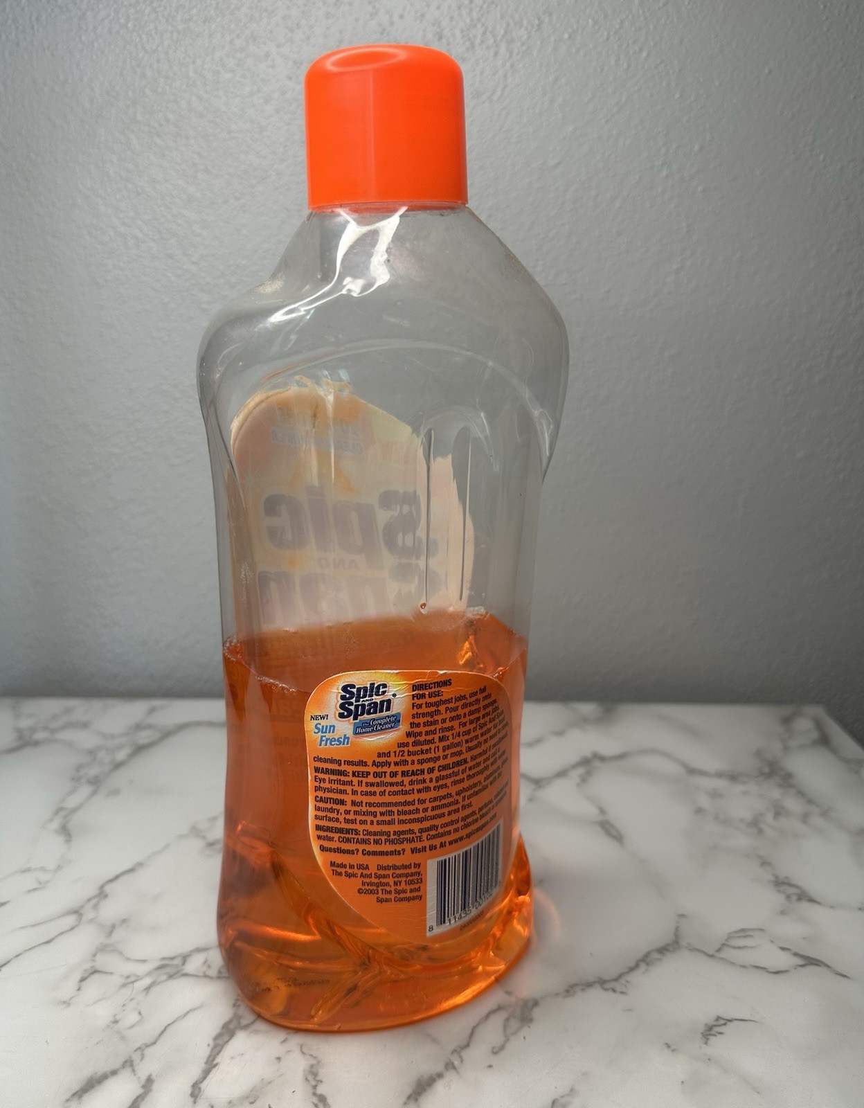 2003 Vtg Spic And Span Sun Fresh The Complete Home Cleaner Multi Surface 40oz