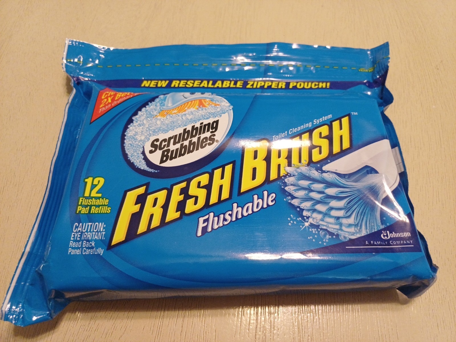 Scrubbing Bubbles Fresh Brush Flushable Refills 12 Count Scrubby Pad NEW