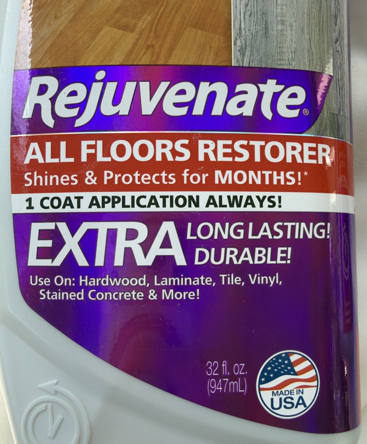 Lot Of 2 Rejuvenate All Floors Restorer Extra Lasting Kitchen Bathroom 32oz New
