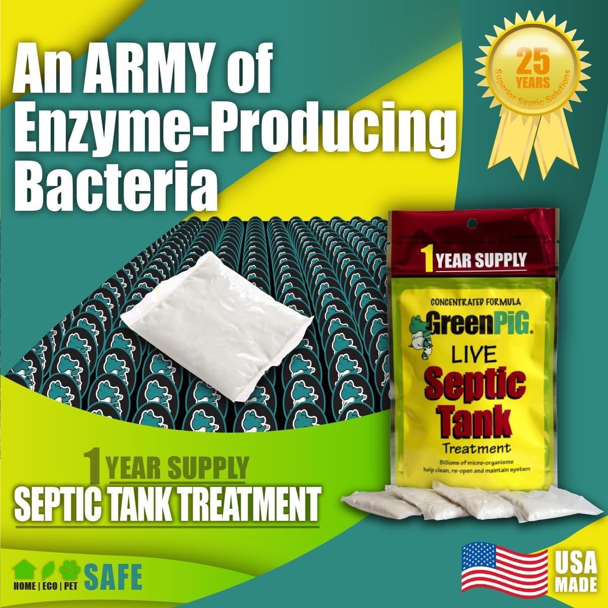 Drain Field Cleaner, Septic Safe Drain Clog Remover, Treatment for Quickly Cl…
