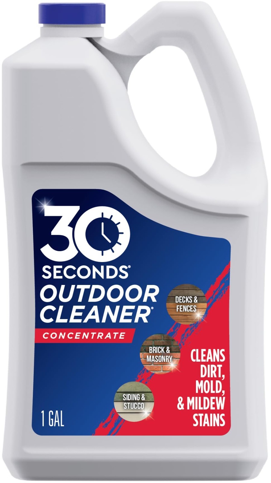 30 SECONDS Mold & Mildew Cleaner & Stain Remover Concentrate | 1 Gallon