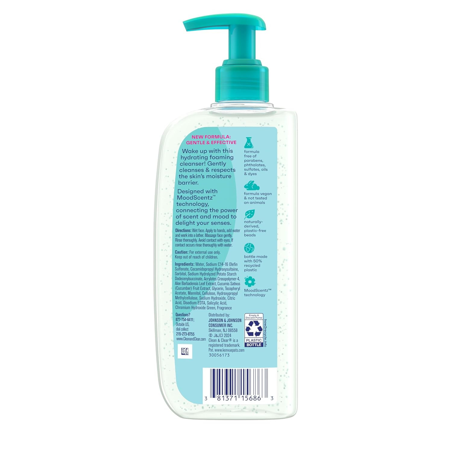 Morning Burst Oil-Free Hydrating Facial Cleanser with BHA, Cucumber & Aloe Extra