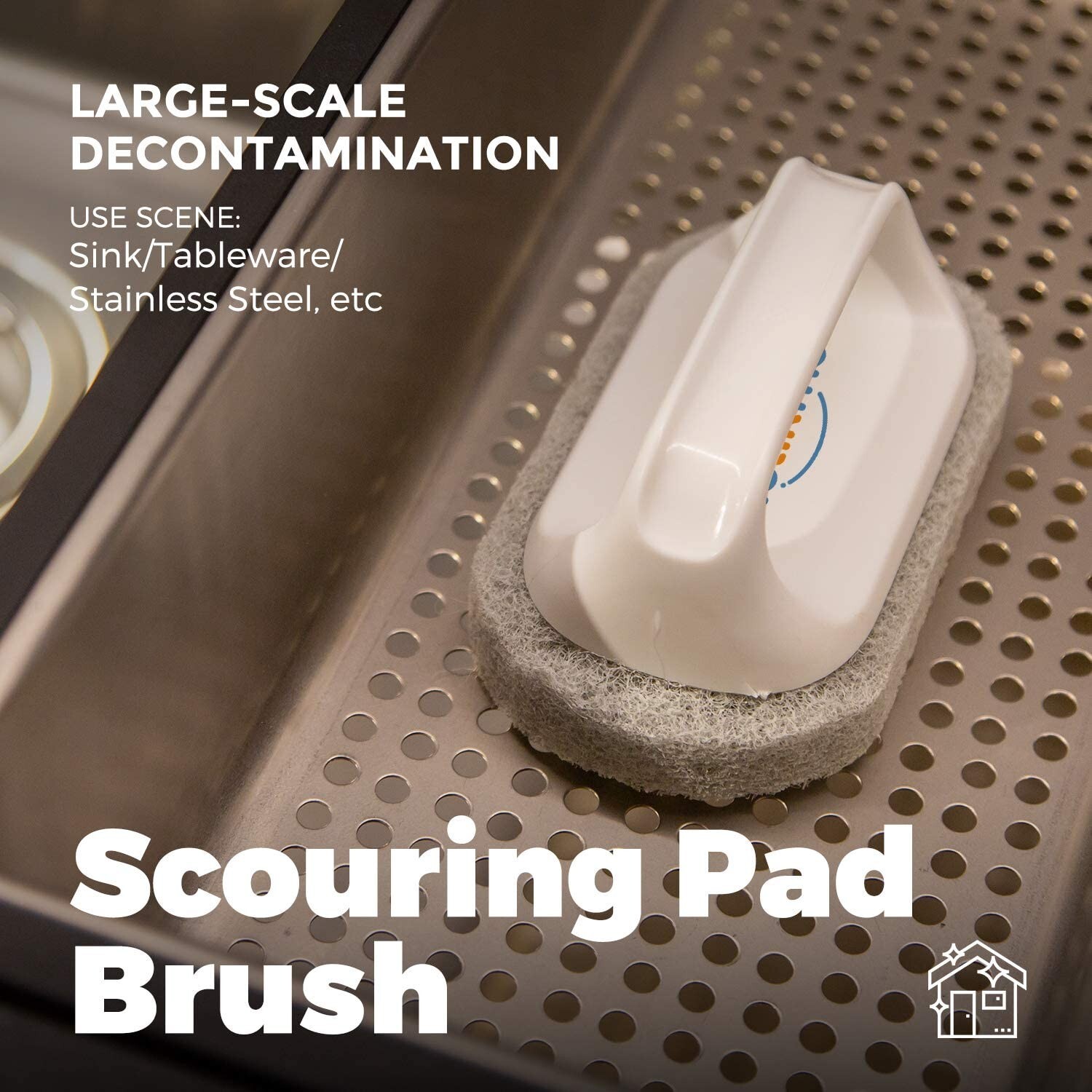 Holikme 5 Pack Deep Cleaning Brush Set, Scrub Brush Grout and Corner