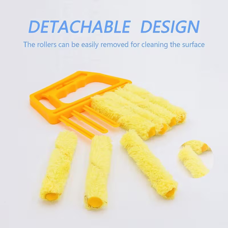 Blinds Cleaning Brush 7-Slot Duster for Window Blinds, Air Vent, Car & Home Dust