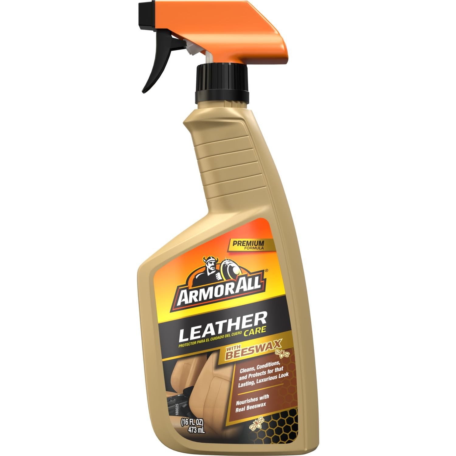 Armor All Leather Care Spray with Beeswax – 16 oz Car Interior Cleaner Condition