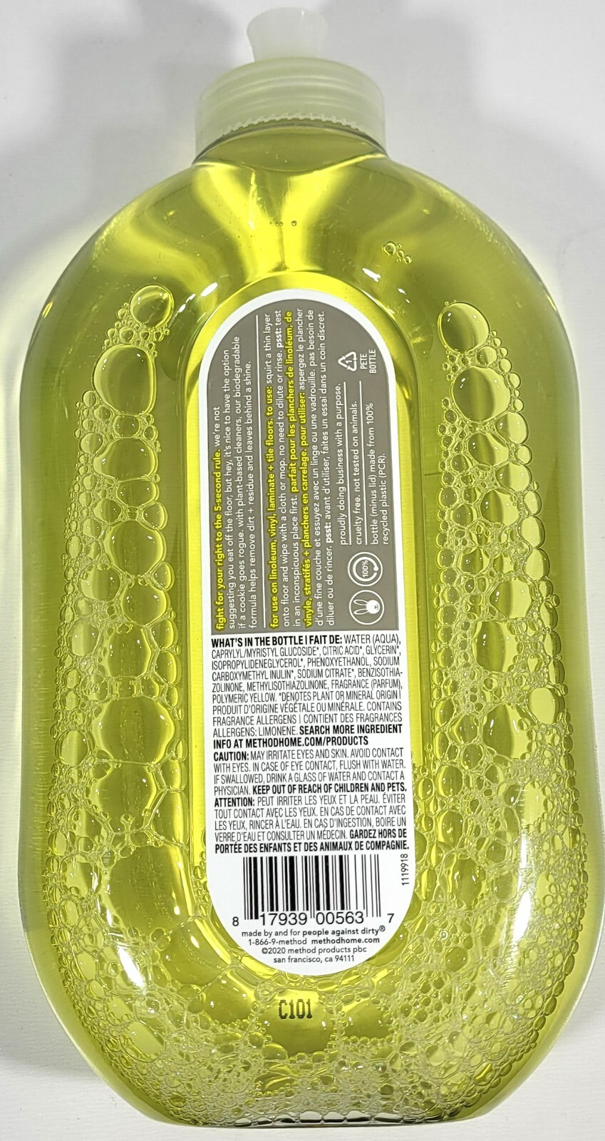 Method Squirt + Mop Lemon Ginger Hard Floor Cleaner 25 Oz Each (2 PACK)