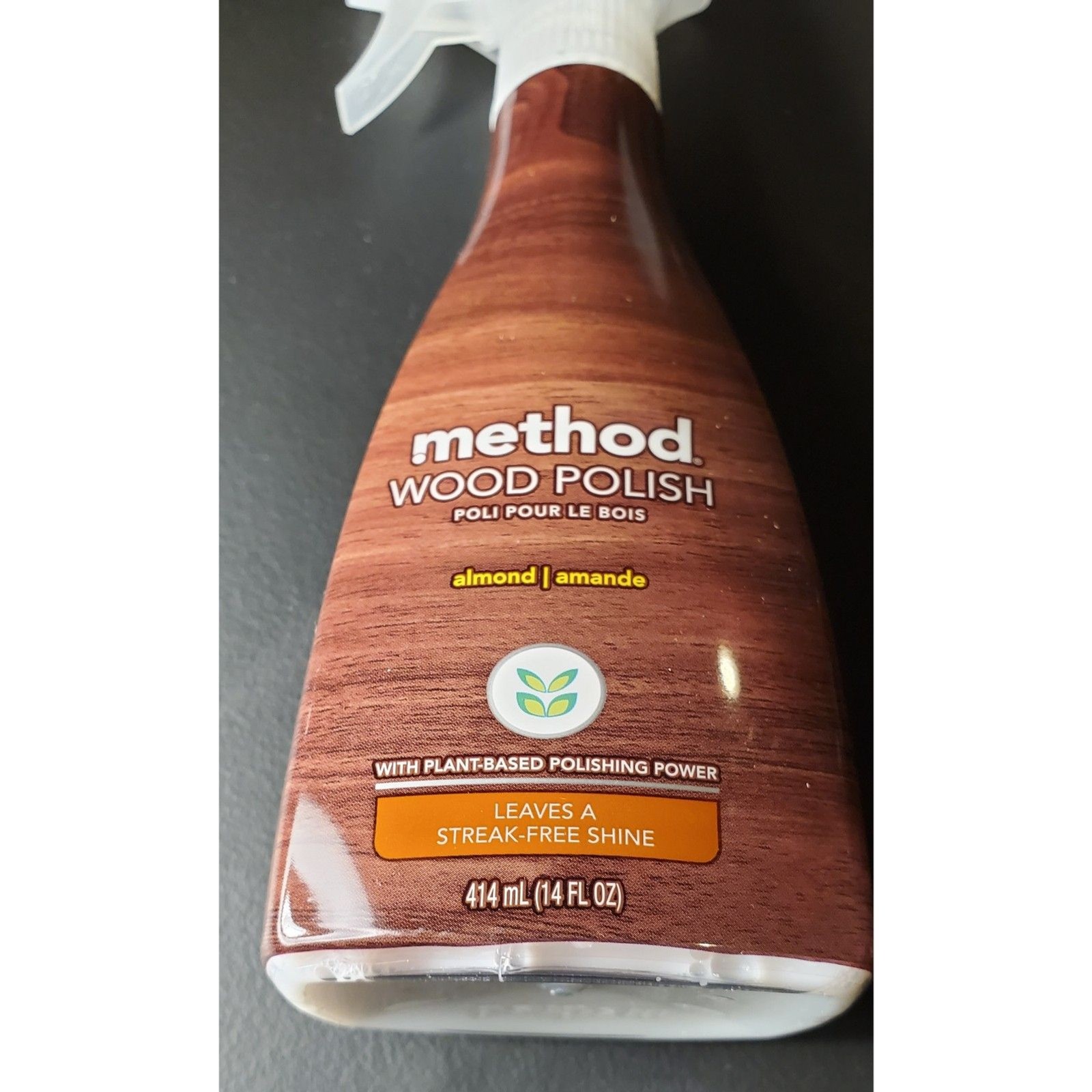 Method wood polish almond scent Plant Based Streak-Free Shine 14 oz