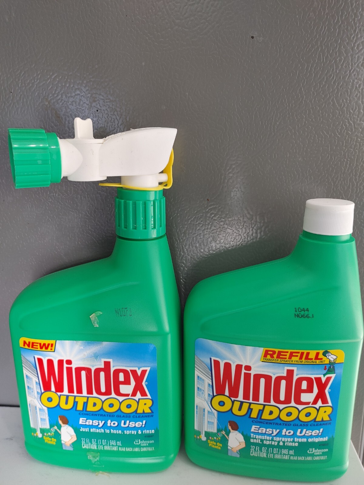 NOS Windex Outdoor Glass surface concentrated Cleaner 32.OZ EA (2pk)