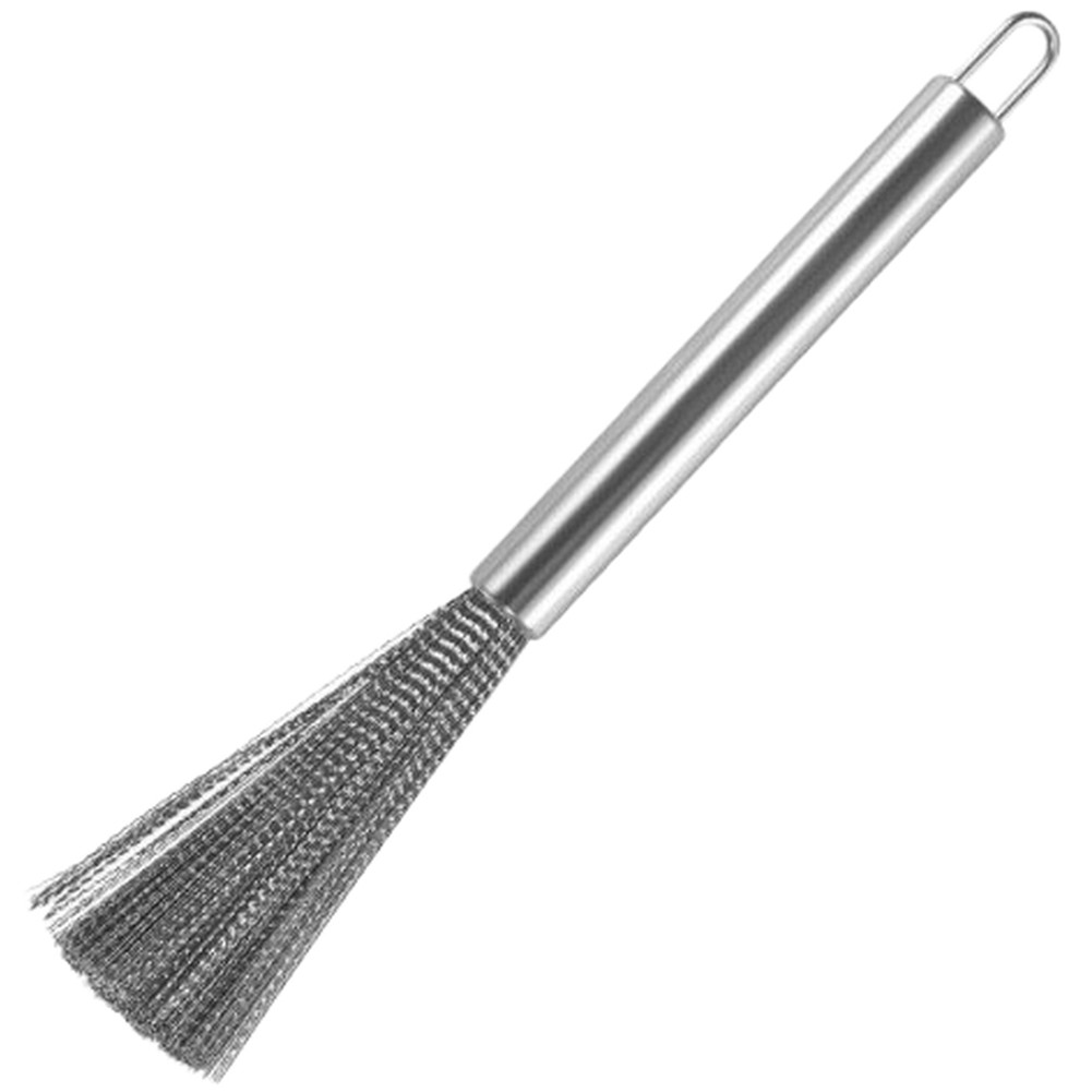 Long Handle Stainless Steel Pot Brush with PET Bristles for Pots Pans Dishes