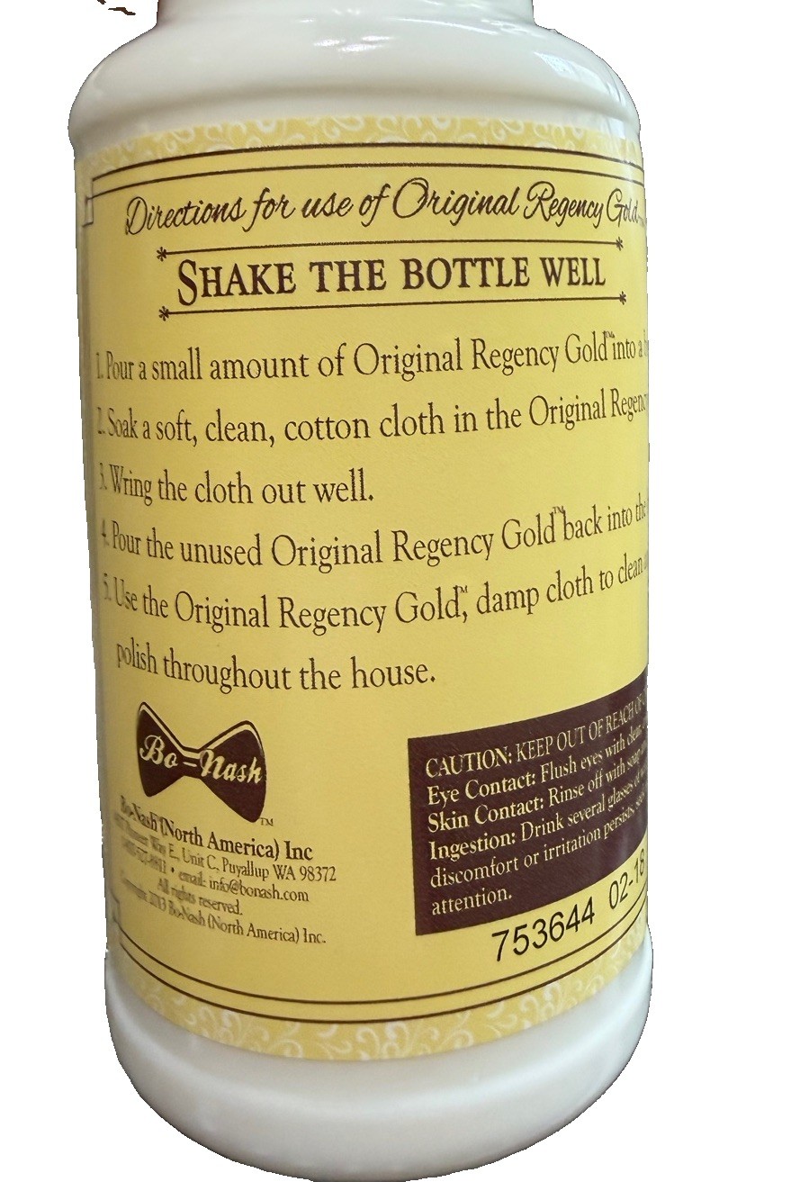 Original Regency Gold Restorative Wood Polish 16.9 oz Vintage New/Sealed
