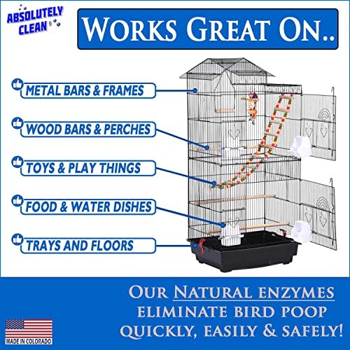 Amazing Bird Cage Cleaner and Deodorizer – Just 16 Fl Oz (Pack of 1)