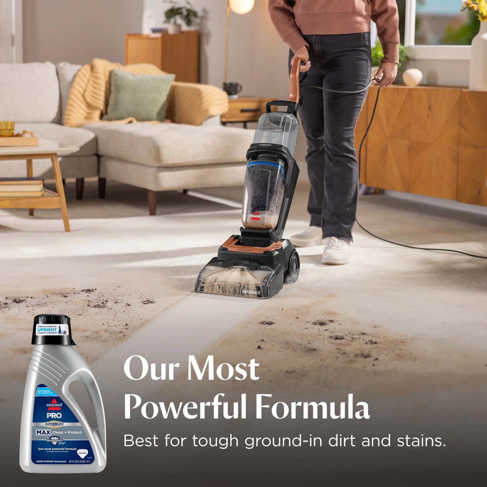 Advanced Pro Max Clean + Protect Deep Cleaning Carpet Formula, 50 Fl. Oz., 70E1