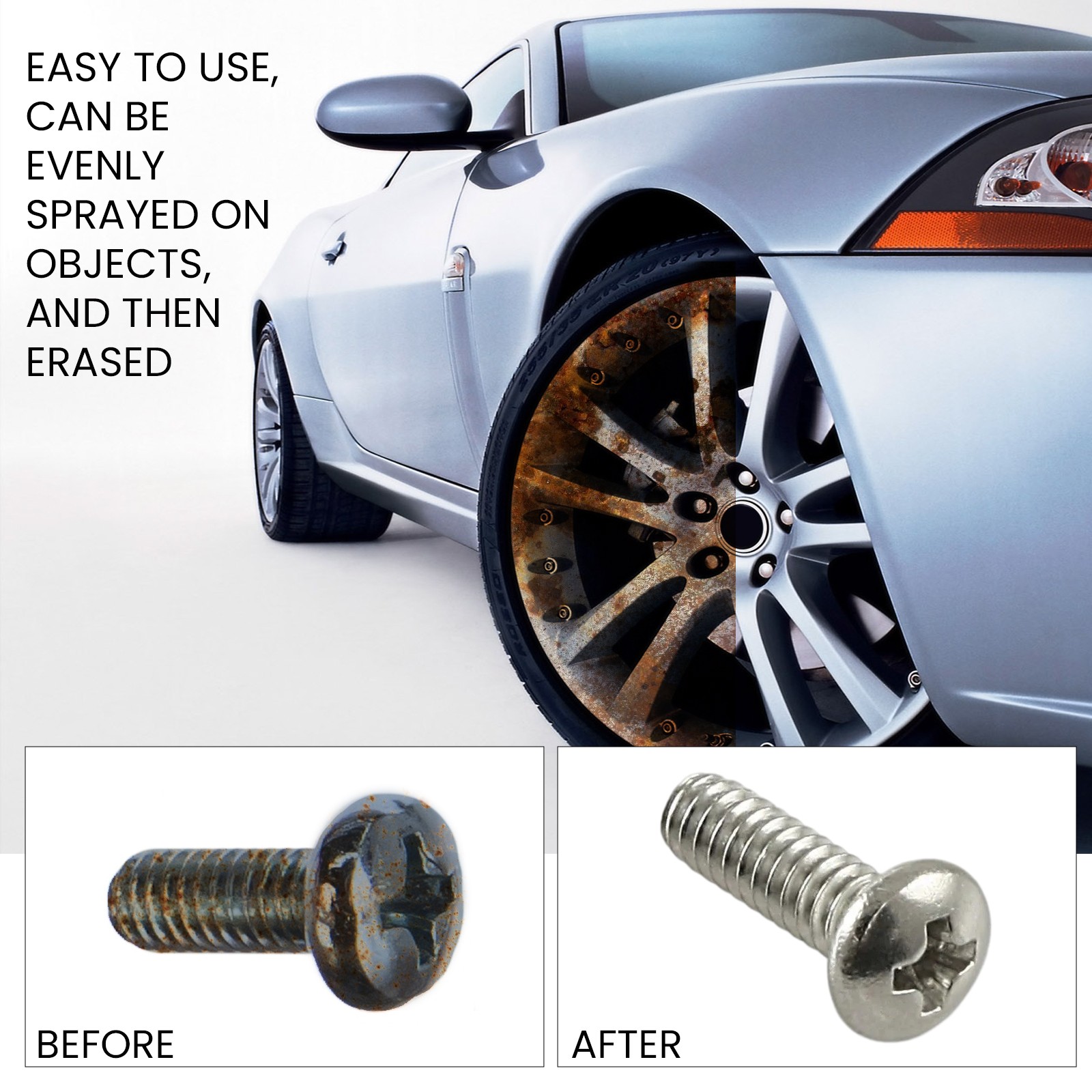 Rust Remover Spray Multi-Purpose Penetrating Oil Rust Penetrant for Metal