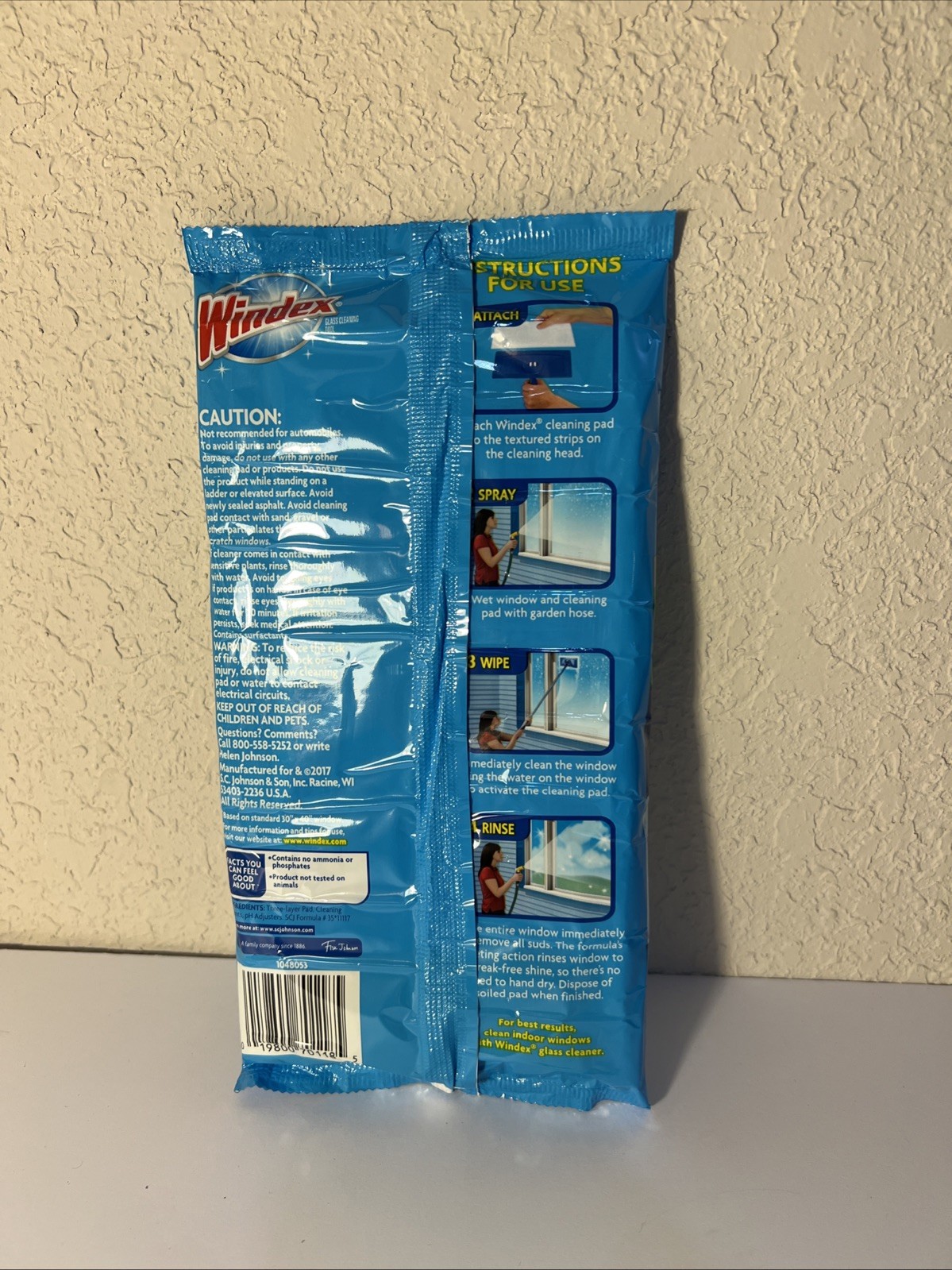 Windex Outdoor Refill Cleaning Pad Windows 1 Pk 2 Pads Discontinued NOS New