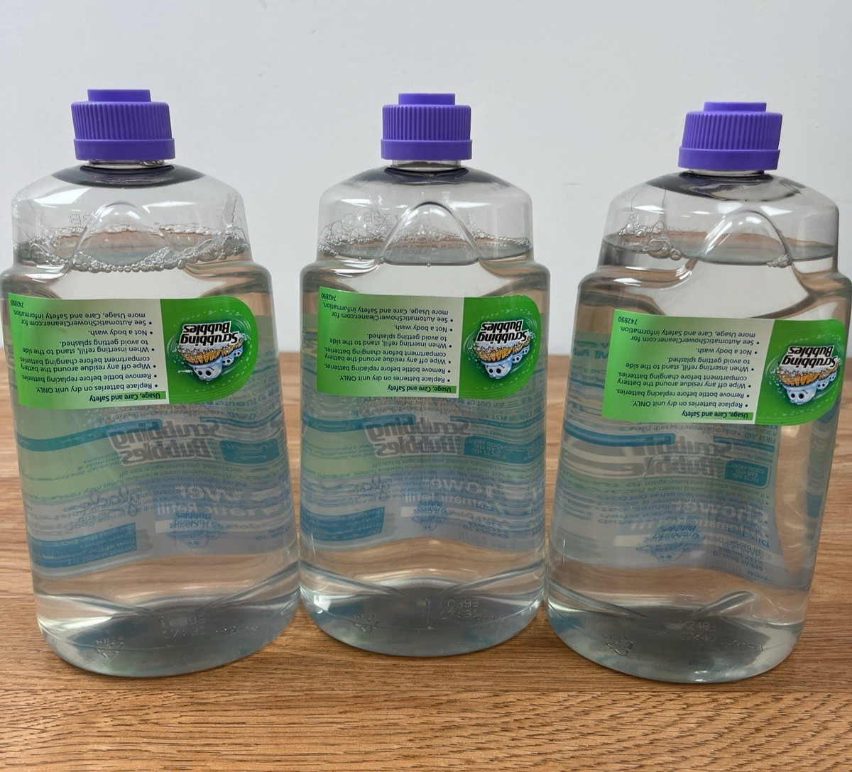 Lot of 3 Scrubbing Bubbles Automatic Shower Refills 34oz Refreshing Spa NEW